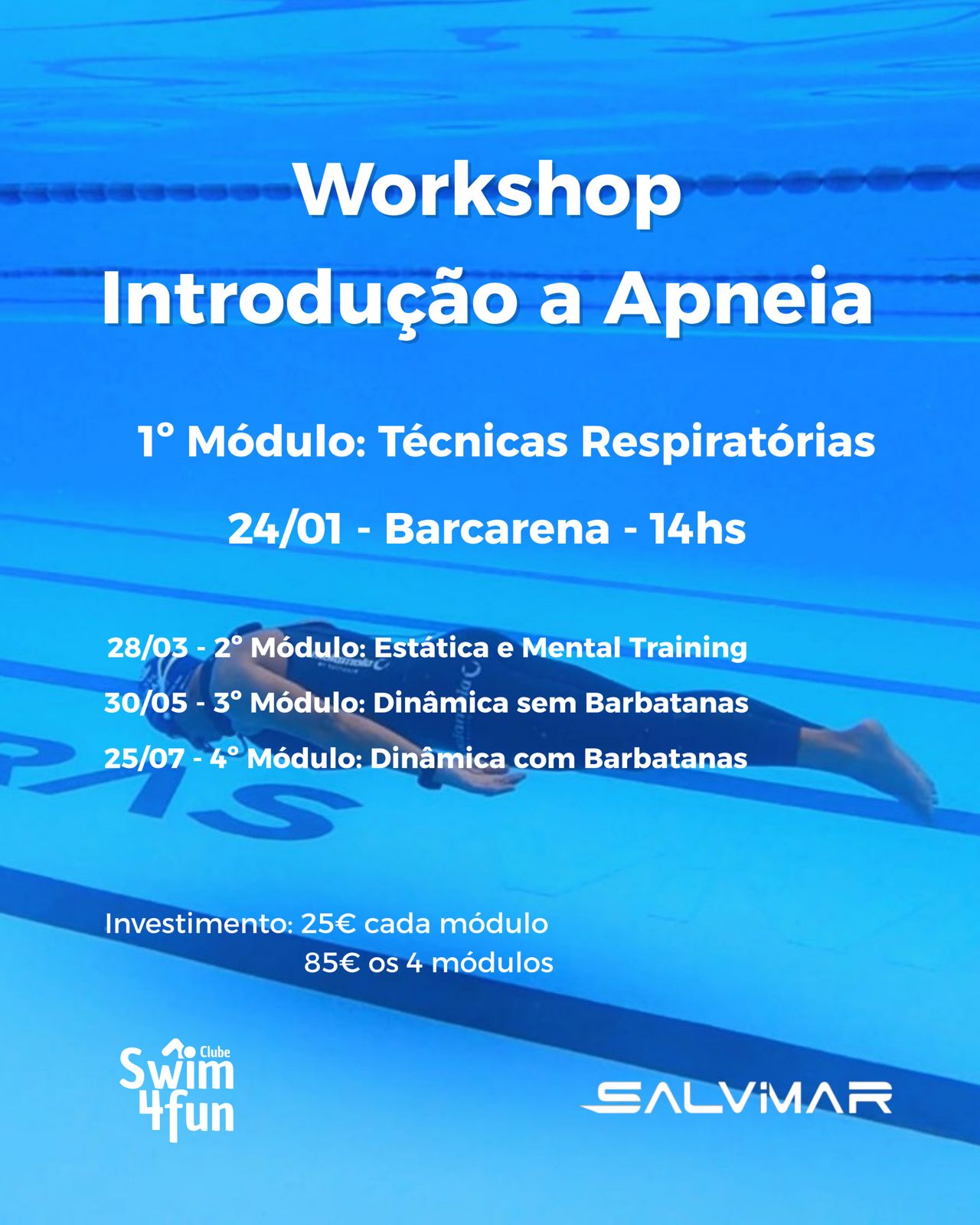 Curso de Introdução à Apneia - 4 módulos